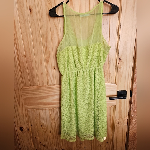 Maurices Lime Green Summer Mini Dress - Picture 2 of 3